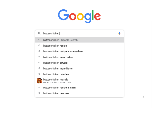 Google keyword search